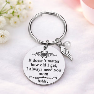 Personalized I Always Need You Mom Keychain | Mom Gift from Daughter Son | Mother’s Day Gift 684587