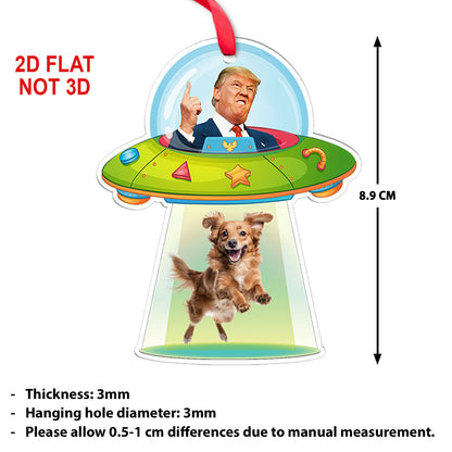 Personalized Donald Trump UFO Acrylic Ornament | Custom Photo Upload Christmas Ornament 683528 – GOP