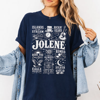 Jolene Country Music Shirt, Vintage Western Cowgirl Graphic Tee, Country Concert Southern Music T-Shirt 686037 WFD