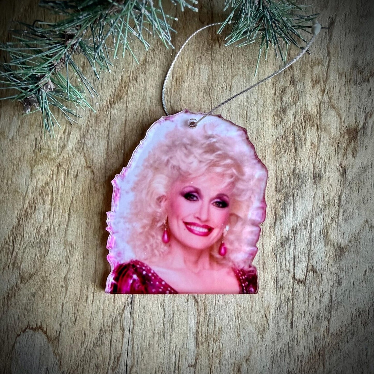 Holly Dolly Parton Memorial Acrylic Ornament, Jolly Dolly Christmas Tribute Ornament 686085 WFD