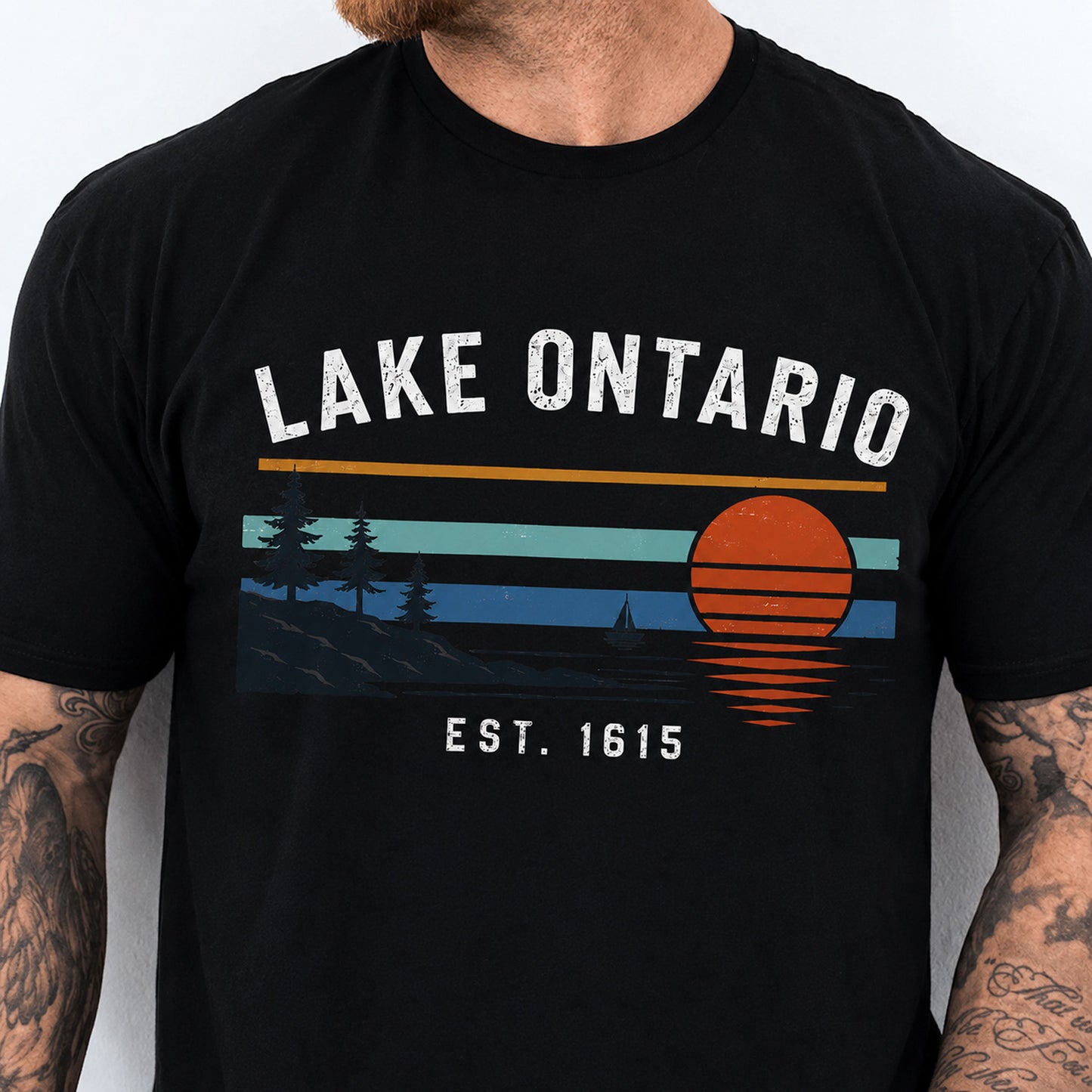 Lake Ontario Est 1615 Shirt, Anti Trump Tee, Great Lakes Sunset Shirt, Canada Political Protest Tee 686118 WFD
