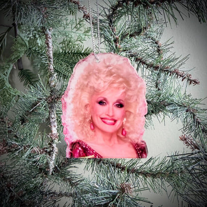 Holly Dolly Parton Memorial Acrylic Ornament, Jolly Dolly Christmas Tribute Ornament 686085 WFD