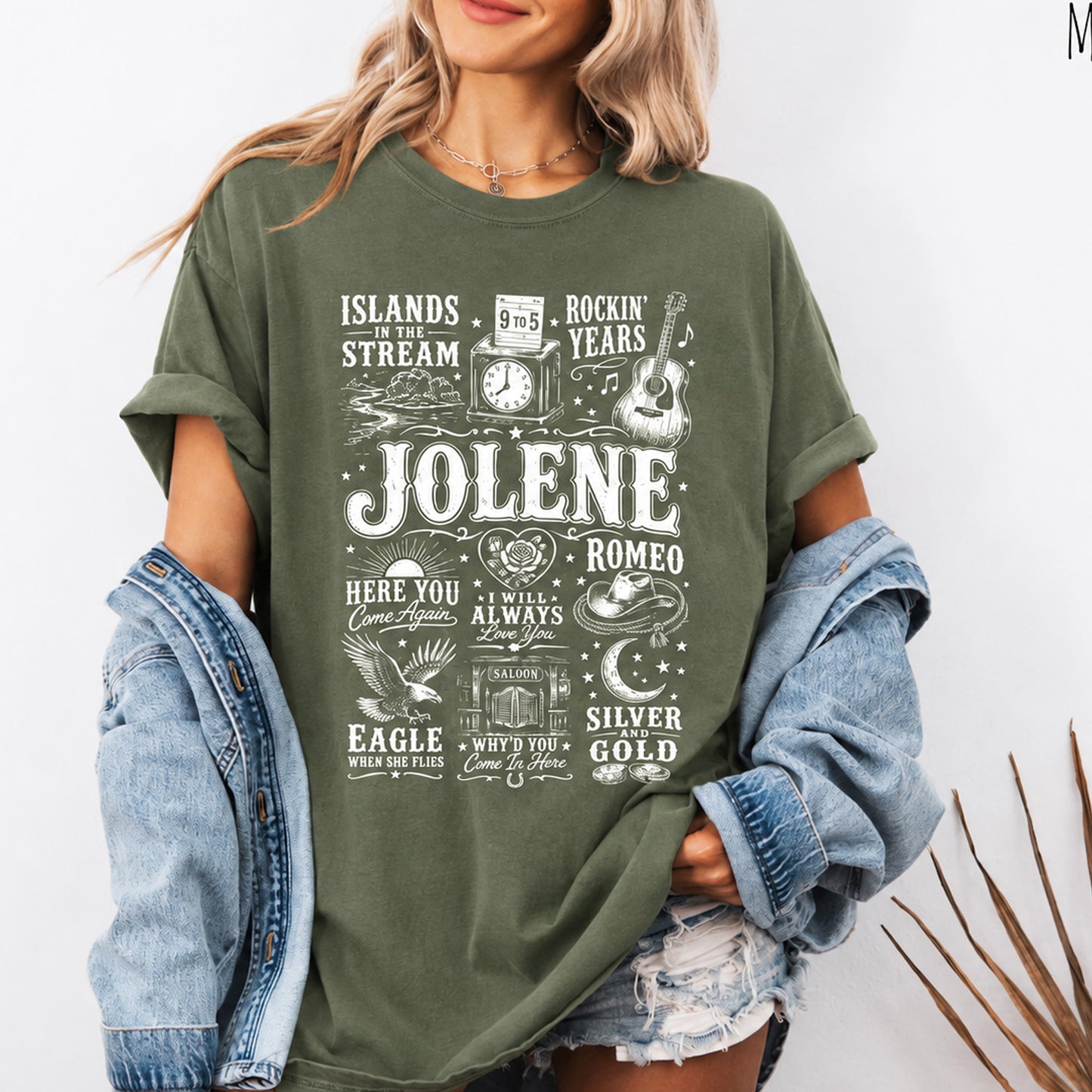 Jolene Country Music Shirt, Vintage Western Cowgirl Graphic Tee, Country Concert Southern Music T-Shirt 686037 WFD