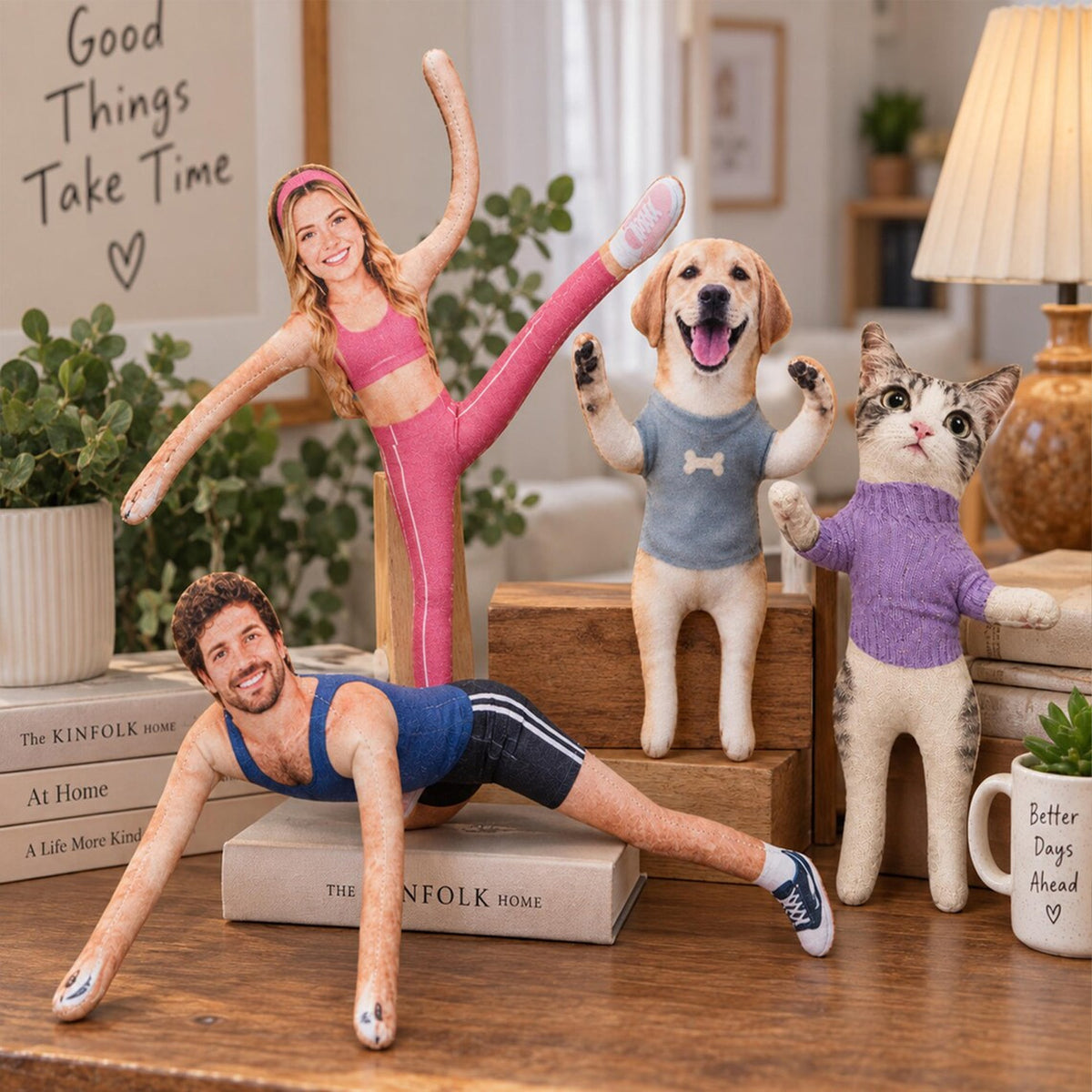 Personalized Dog Photo Poseable Plush Doll, Custom Dog Cat Squishy Toy, Funny Pet Lover Gift 686558 WFD