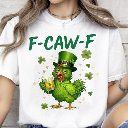 F-CAW-F St. Patrick’s Day Bright Shirt | Funny Irish Beer Drinking Party Shamrock T-Shirt 684384