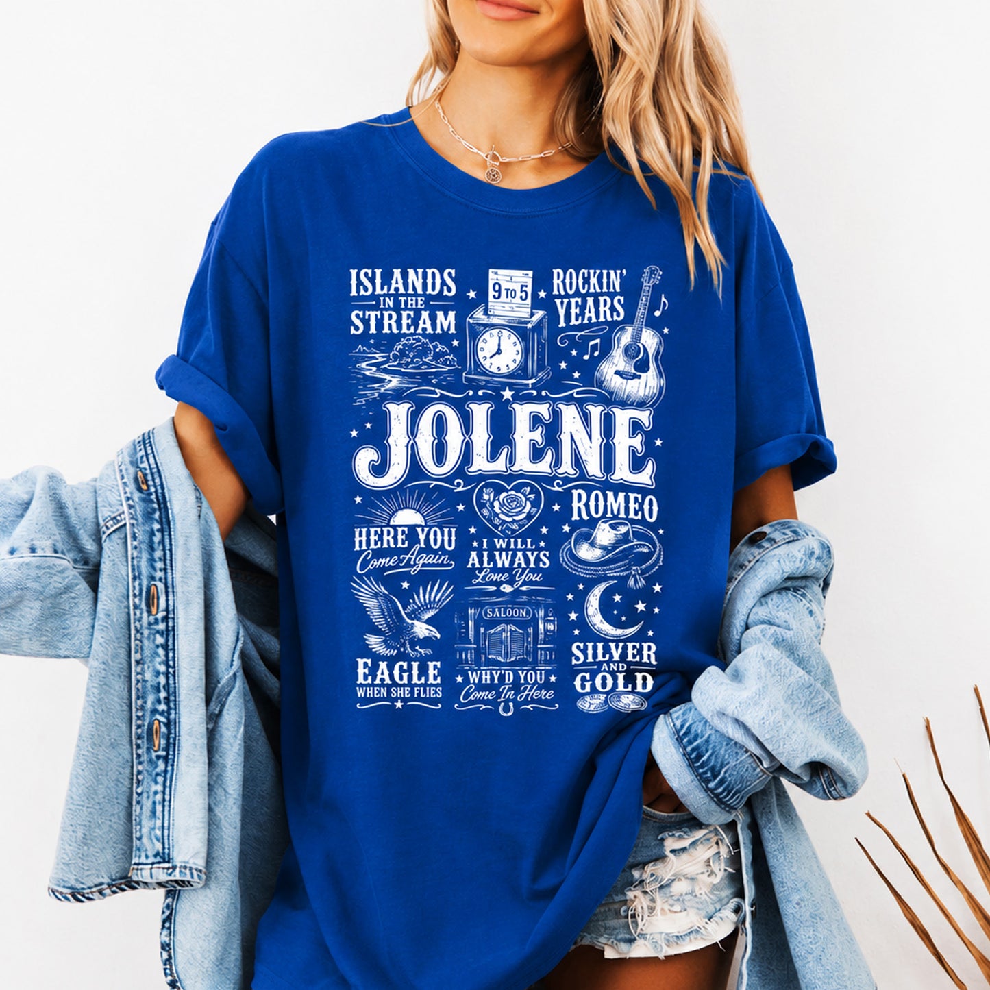 Jolene Country Music Shirt, Vintage Western Cowgirl Graphic Tee, Country Concert Southern Music T-Shirt 686037 WFD