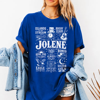 Jolene Country Music Shirt, Vintage Western Cowgirl Graphic Tee, Country Concert Southern Music T-Shirt 686037 WFD