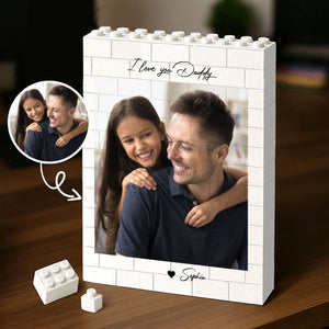 Custom Photo Dad Building Brick Blocks | Personalized Brick Photo Block Gift for Dad, Father’s Day 684293