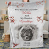You Were My Favorite Hello And Hardest Goodbye, Personalized Memorial Blanket, Memorial Custom Photo Blanket, Remembrance Gift- 681974