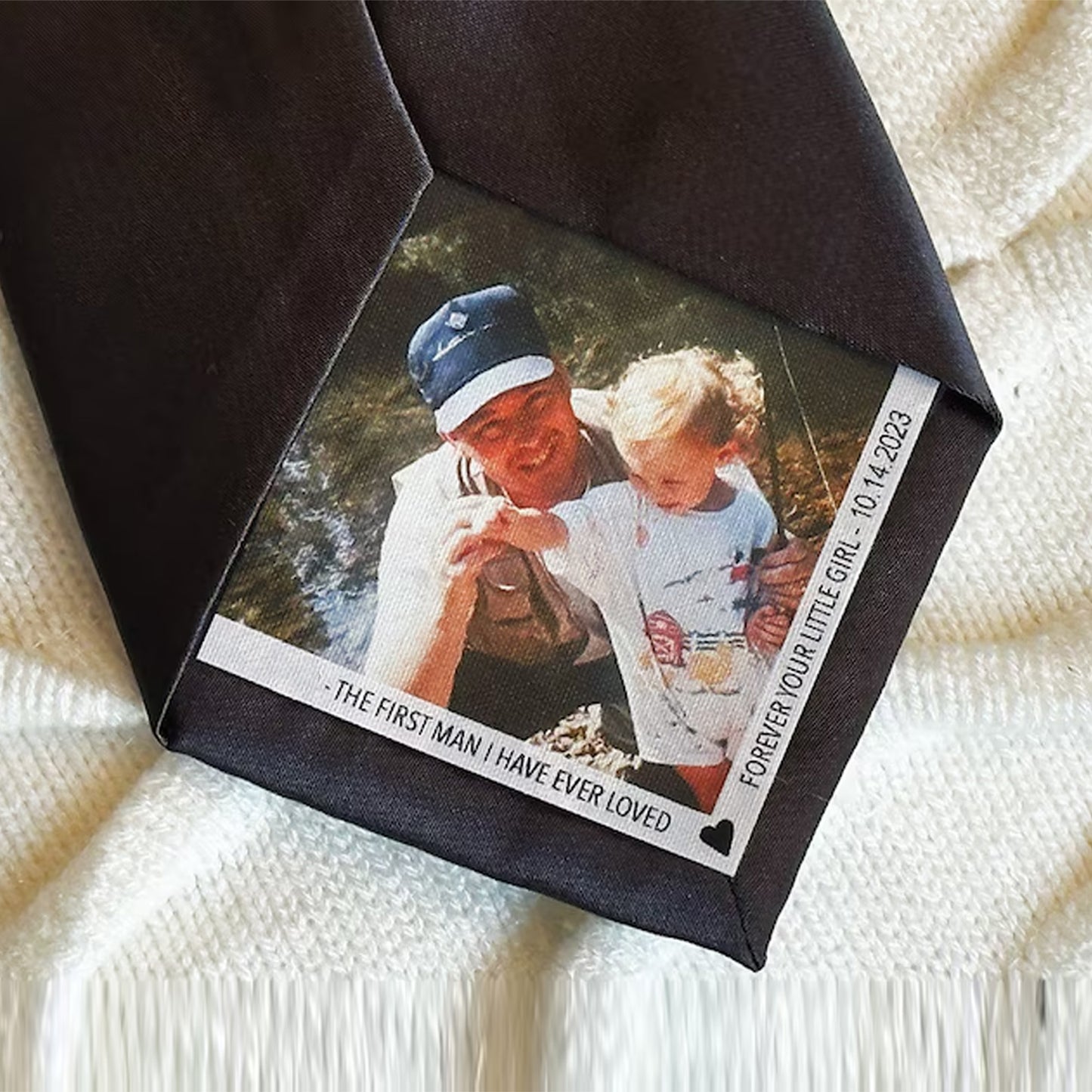 Custom Photo Tie Patch | Father of the Bride, Groom Gift | Father’s Day Gift | Personalized Photo Patch for Tie 684698