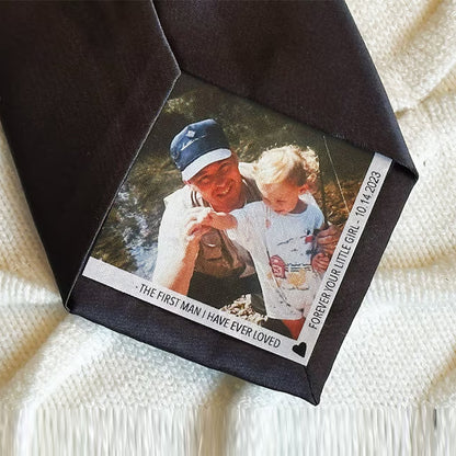 Custom Photo Tie Patch | Father of the Bride, Groom Gift | Father’s Day Gift | Personalized Photo Patch for Tie 684698