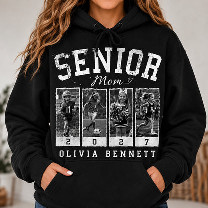 Personalized Senior 2027 Bootleg Photo Shirt, Custom Senior Dad Mom Shirt, Class of 2027 Graduation Gift 685692 WFD