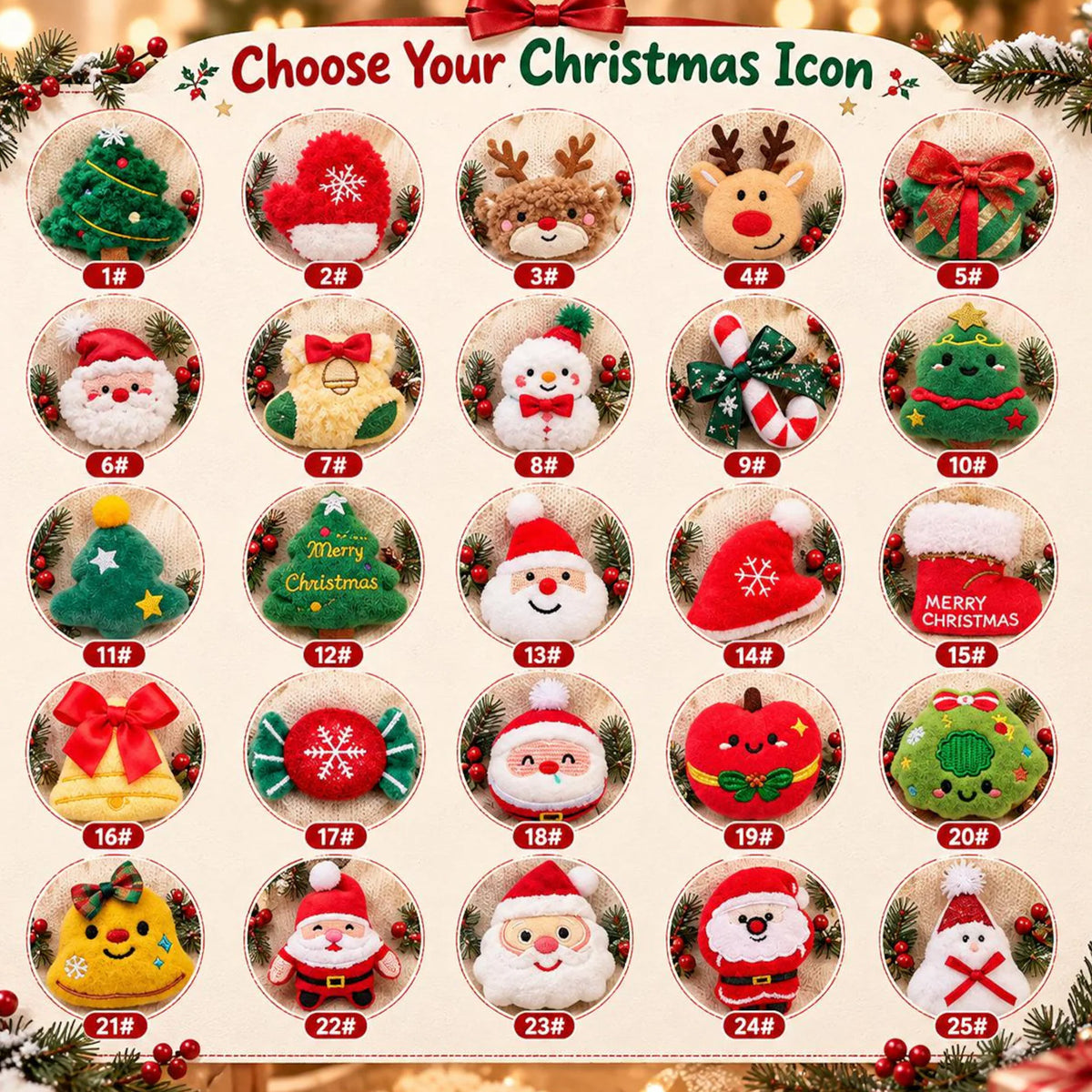 Custom Christmas Basket with Name, Cute Xmas Decor & Gift Holder 686839 WFD