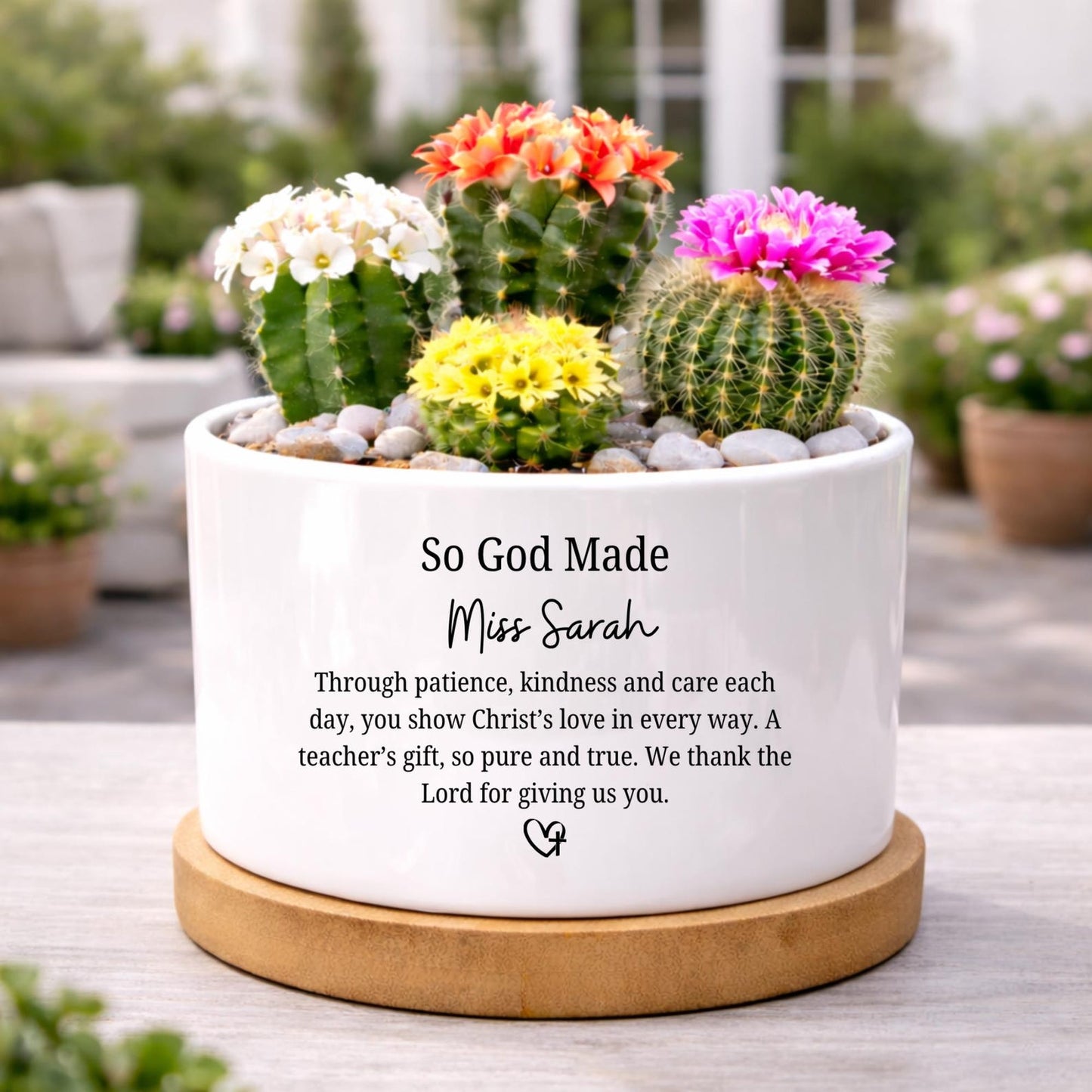 Personalized So God Made Teacher Flower Pot | Custom Name Christian Pot Gift For Teacher 684906