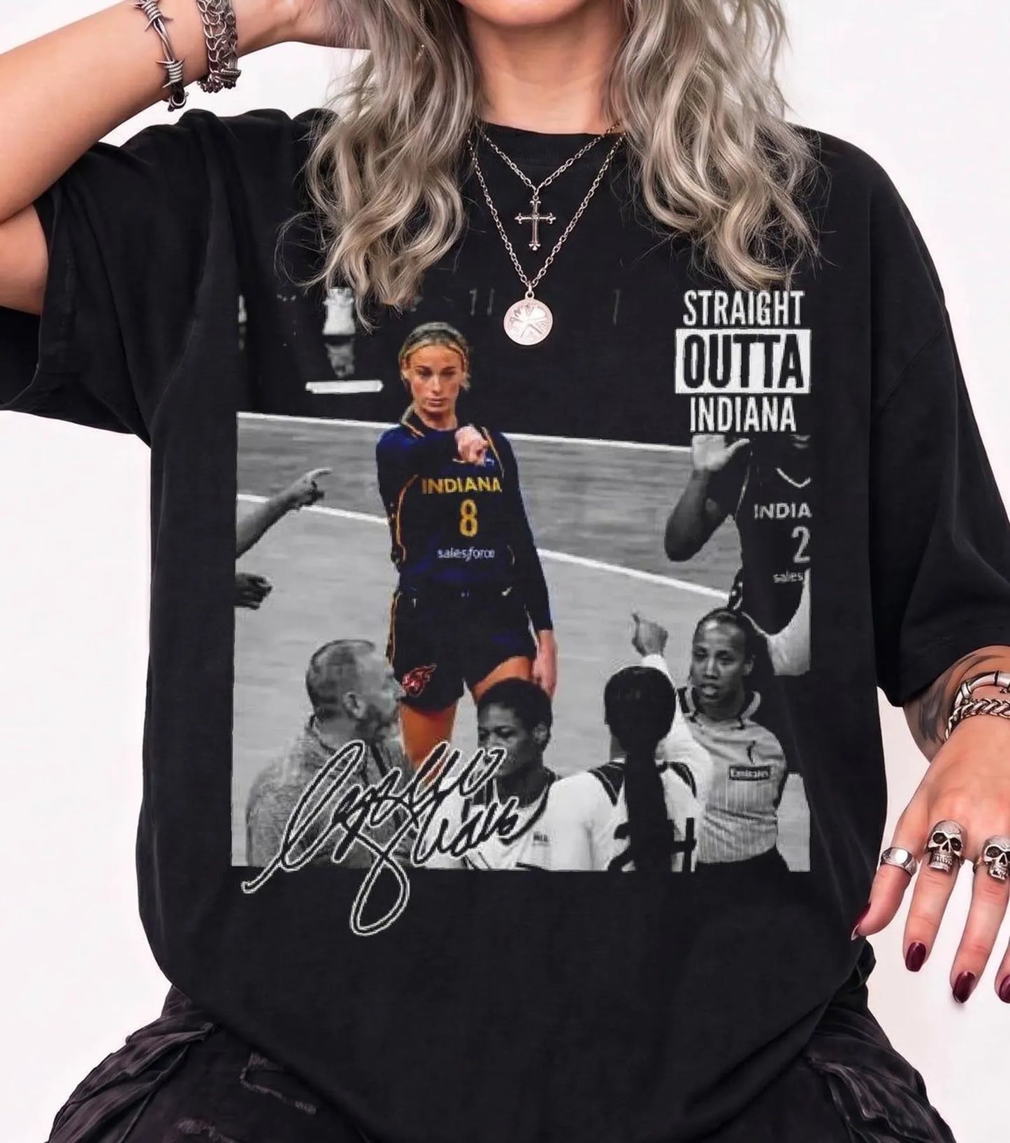 Sophie Cunningham Point Signature Shirt, Pointing Basketball T-Shirt, Vintage Basketball Tee, Point God Fan Gift 685589