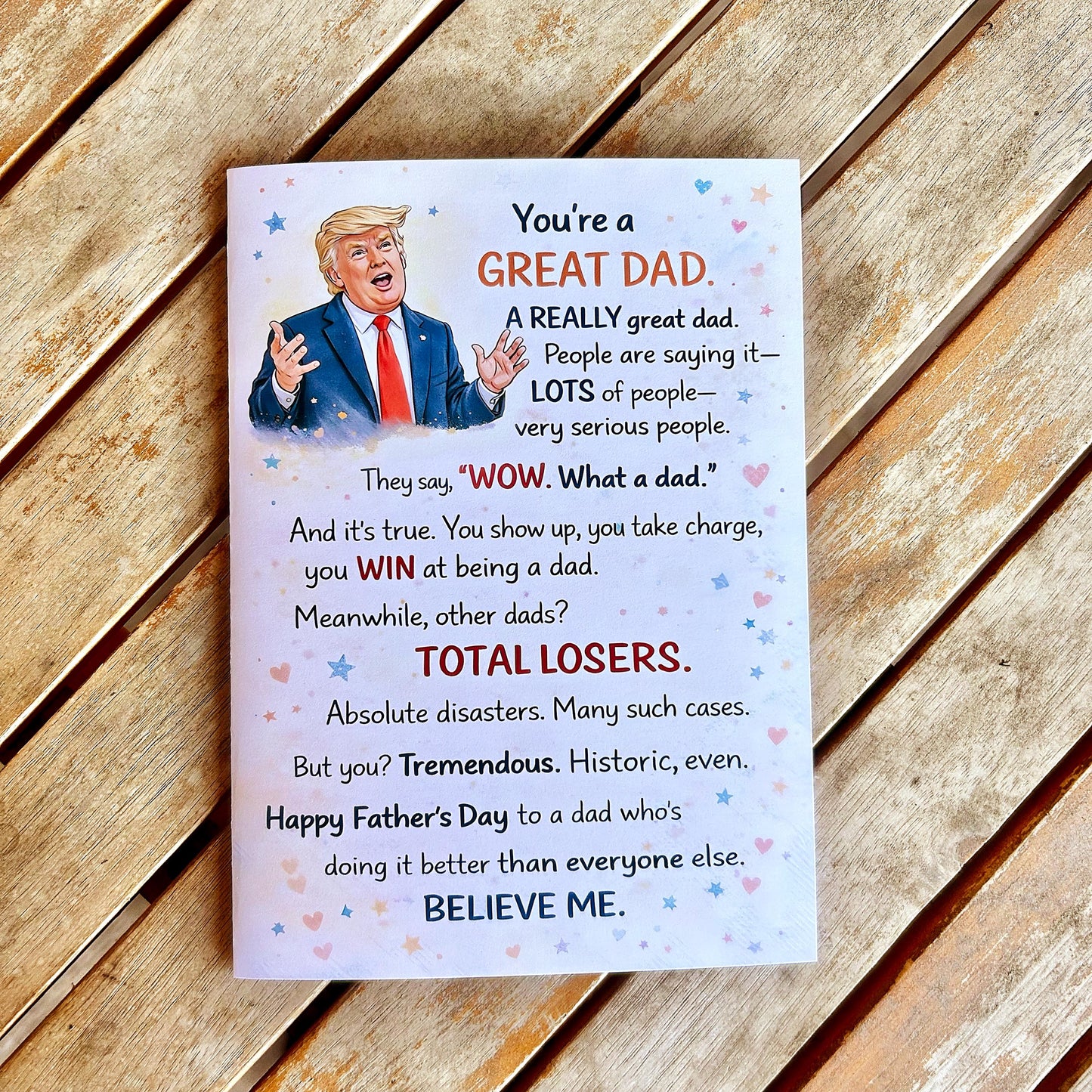 Funny Trump Parody Card For Father's Day - Political Humor Card Gift For Dad And Grandpa 685146