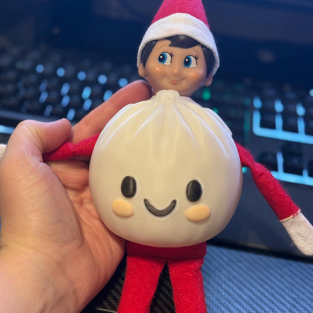 Elf Doh Costume Accessory, Dumpling Elf Outfit, 3D Printed Christmas Elf Dress Up Prop 686690 WFD