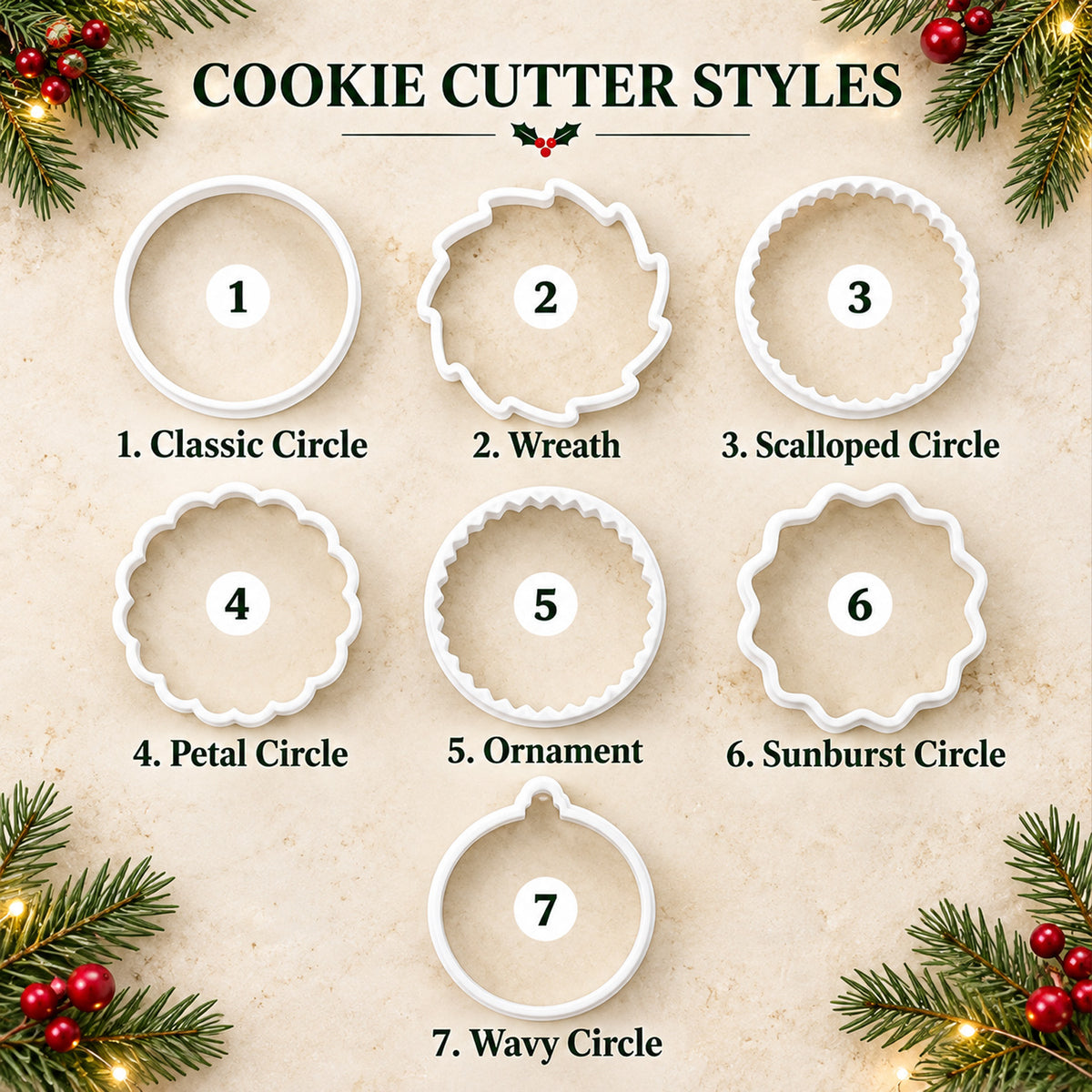 Custom Family Name Christmas Cookie Stamp & Cutter, Personalized Merry Christmas Baking Stamp 686919 WFD