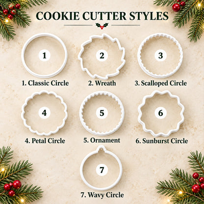 Custom Family Name Christmas Cookie Stamp & Cutter, Personalized Merry Christmas Baking Stamp 686919 WFD