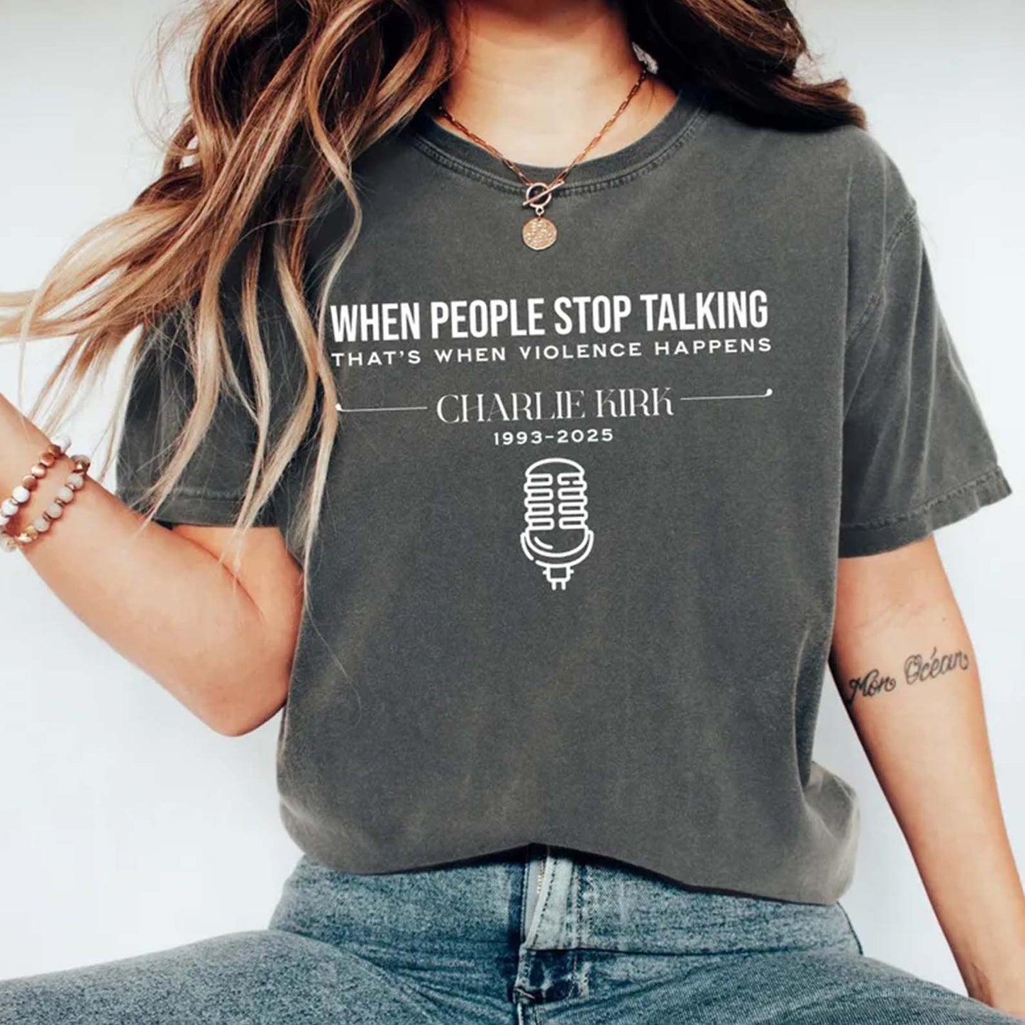 Charlie Kirk Memorial Shirt | RIP Charlie Kirk Tee | Motivational Free Speech T-Shirt | Justice For Charlie Kirk Shirt 682837