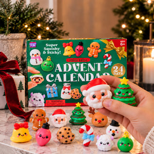 Crazy Fun Mini Taba Christmas Advent Calendar, 24 Days Squishy Toys, Holiday Countdown Gift for Kids 686718 WFD