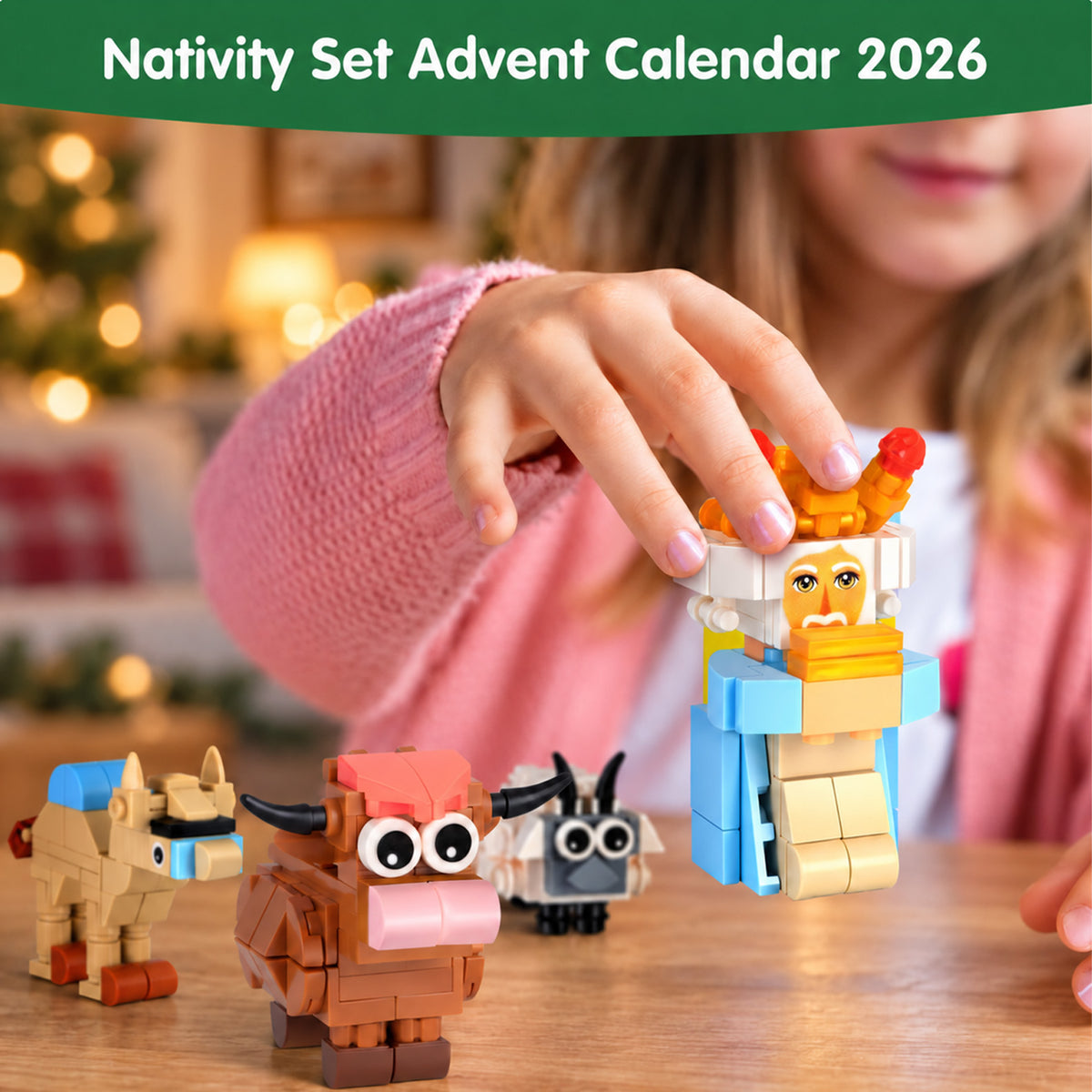 Nativity Advent Calendar 2026, 24 Days Christmas Building Blocks Set, Kids Religious Gift 686749 WFD