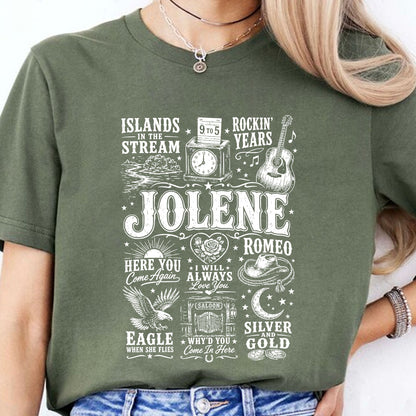 Jolene Country Music Shirt, Vintage Western Cowgirl Graphic Tee, Country Concert Southern Music T-Shirt 686037