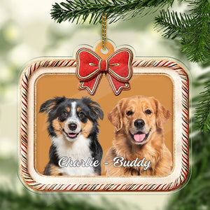 Personalized Dog Photo Acrylic Ornament | Custom Name Dog Cat Pet Photo Christmas Ornament 683590