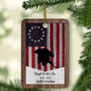 Custom Name Revolutionary Flag Wood Ornament | Personalized Patriotic Ornament 683487