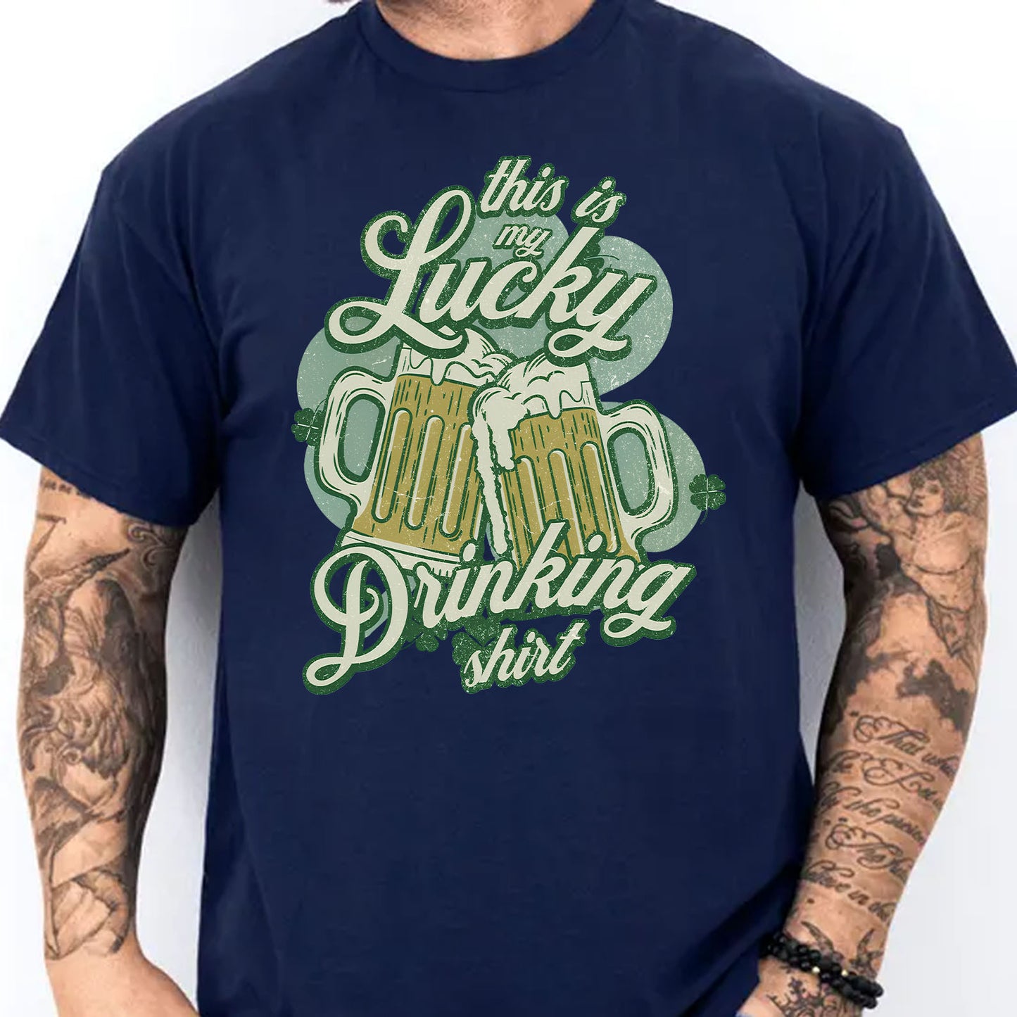 This Is My Lucky Drinking Dark Shirt | Funny St. Patrick’s Day Beer Tee | Irish Drinking Party Shirt 684399