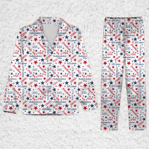 USA 250 Years Pajama Set, 1776-2026 Patriotic PJs, July 4th Independence Day Sleepwear Gift 686220