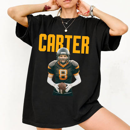 Personalized Football Mom Shirt, Custom Photo & Name Tee, Football Game Day Mom Gift 686201