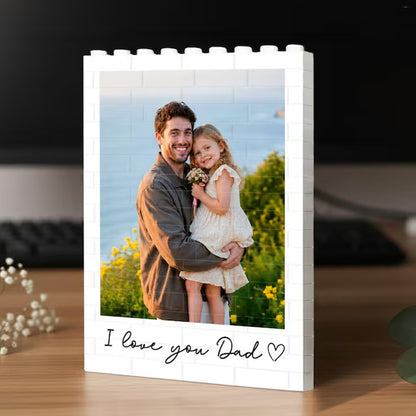 Personalized Dad Photo Building Brick Block, Custom Picture Brick Puzzle Gift for Dad, Father's Day Gift 685159