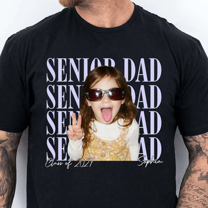 Personalized Senior Mom Shirt, Custom Photo Class of 2027 Graduation Shirt, Proud Parent Graduation Gift 685654