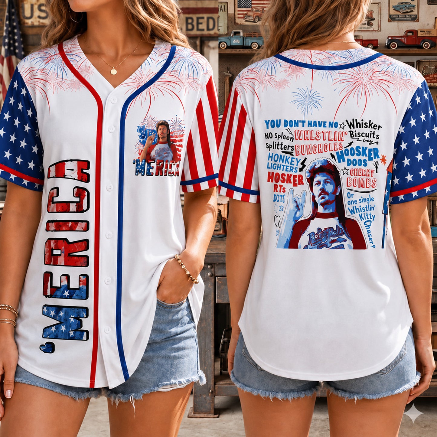 Joe Dirt 250 Years of Freedom Baseball Jersey Shirt, Patriotic 4th of July USA Shirt 685312 WFD