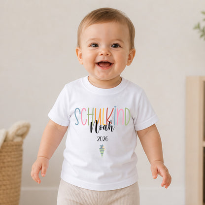 Personalized Back to School Shirt 2026, Custom Name First Day of School T-Shirt for Boys Girls 685372