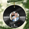 Custom Song Photo Acrylic Ornament | Couple Song Ornament | Photo Upload Christmas Ornament 683482