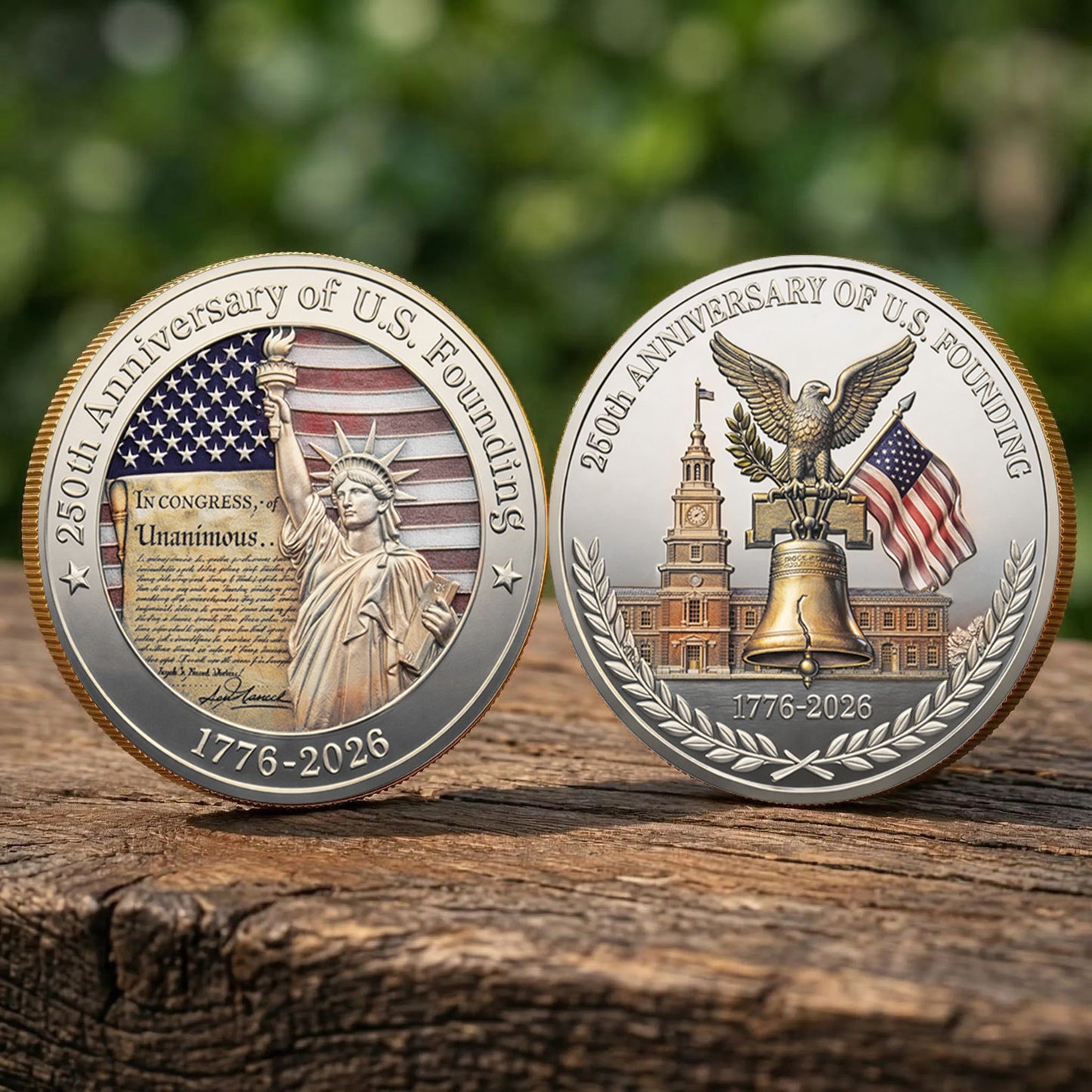 250 Years Anniversary of US Founding Coin | Patriotic Liberty Eagle 1776–2026 Commemorative Coin 684679