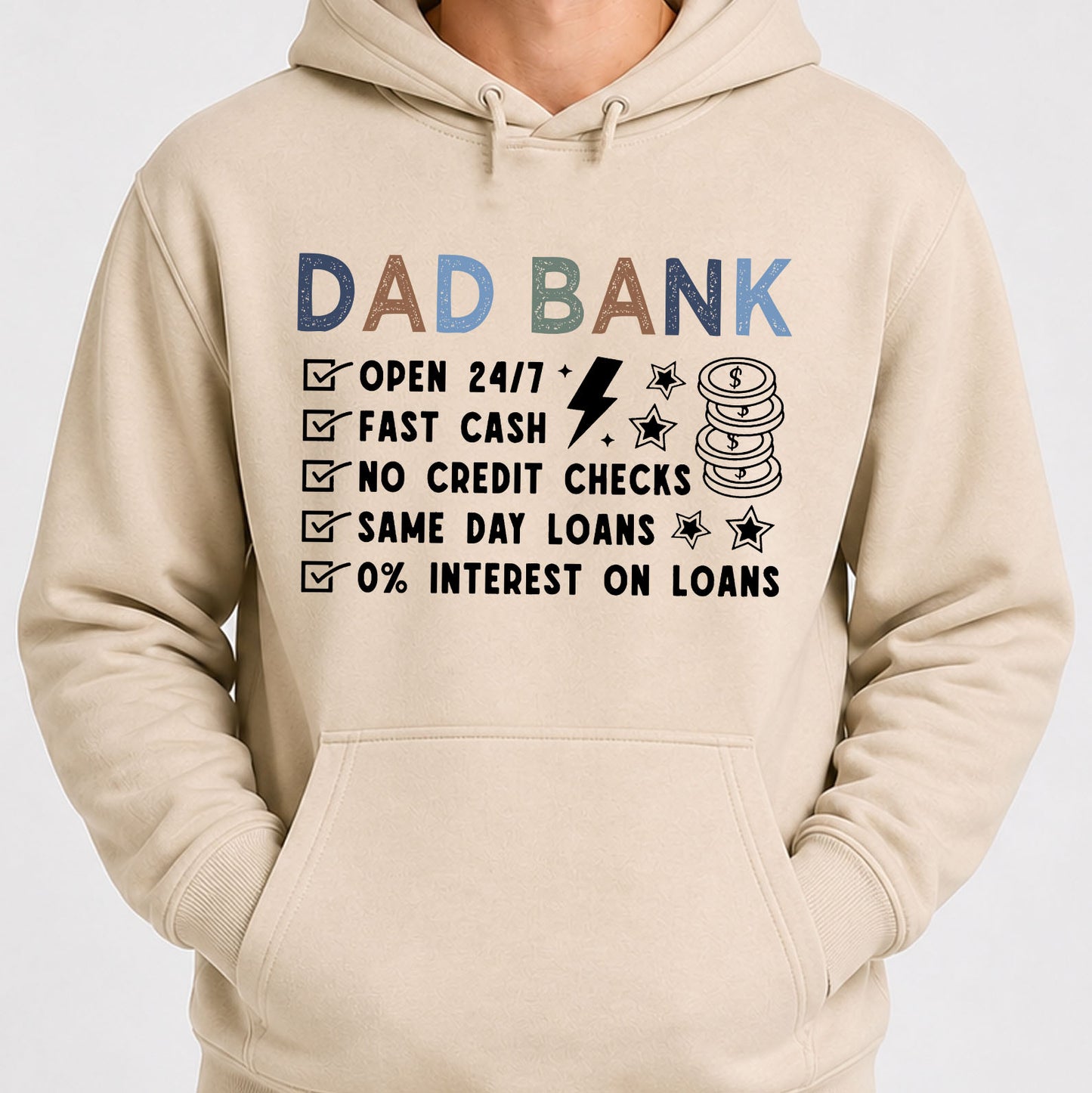 Funny Dad Bank Shirt, Dad Joke Graphic Tee, Father’s Day Gift for Dad, New Dad Bright Shirt, Cool Dad Gift 684944