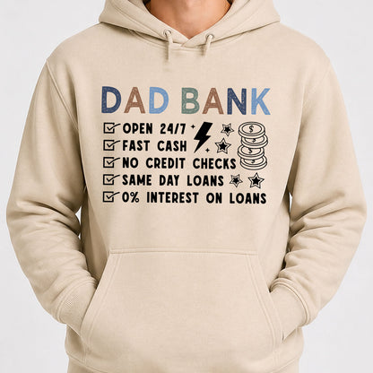 Funny Dad Bank Shirt, Dad Joke Graphic Tee, Father’s Day Gift for Dad, New Dad Bright Shirt, Cool Dad Gift 684944