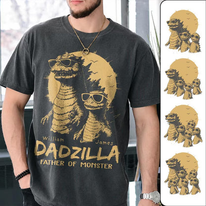 Personalized Dadzilla Dinosaur Shirt, Funny Father Of Monsters Dad Tee, Father’s Day Gift For Daddy Papa 685108 WFD