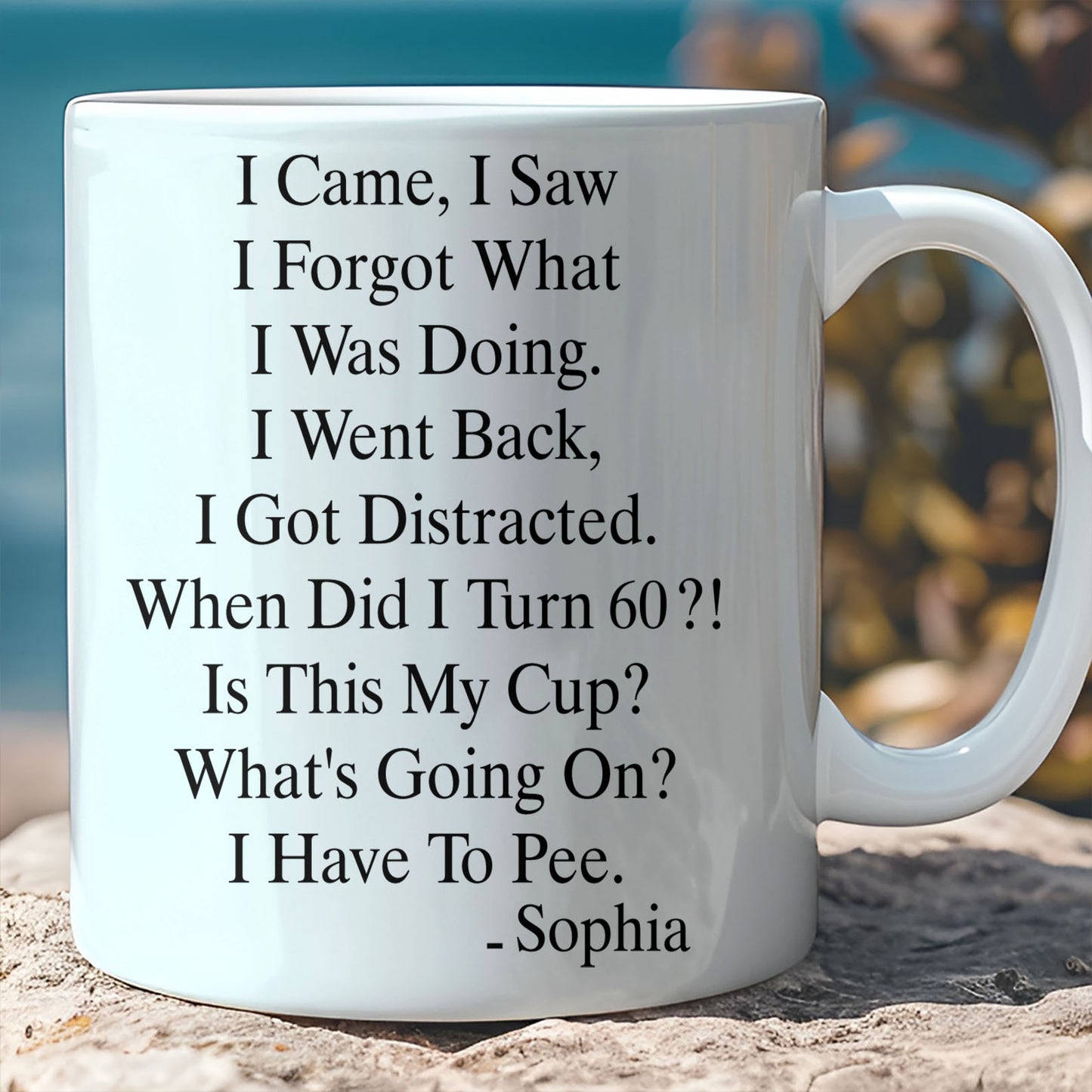Personalized Funny Old Age Birthday Mug, Custom Name Coffee Mug For Dad, Mom, Father’s Day Gift 685093