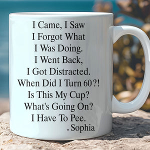 Personalized Funny Old Age Birthday Mug, Custom Name Coffee Mug For Dad, Mom, Father’s Day Gift 685093