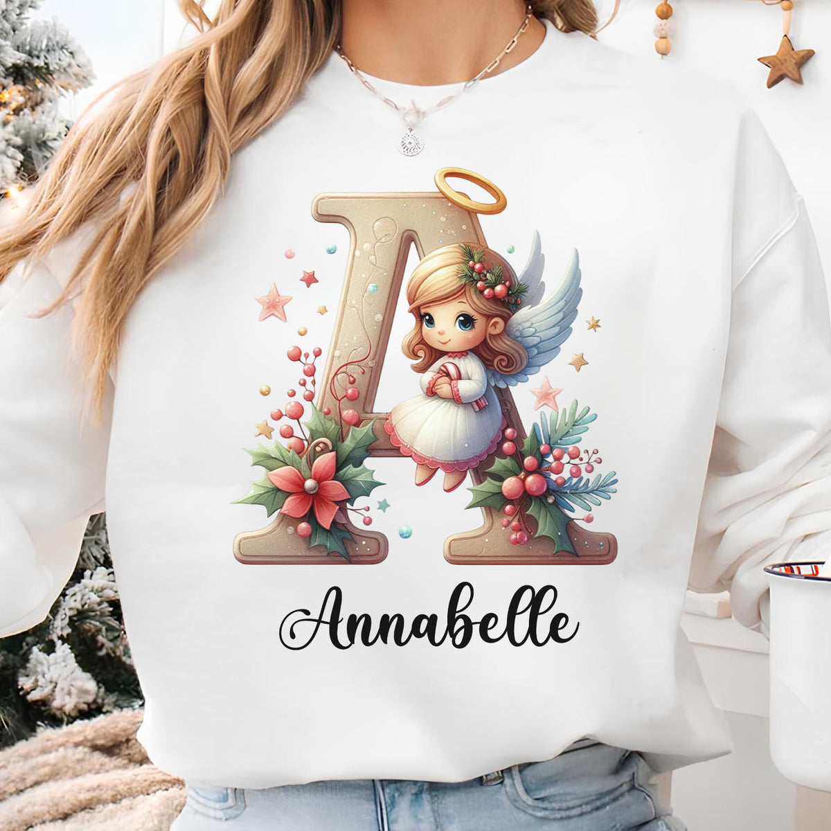 Christmas Custom Name Sweatshirt, Custom Family Christmas Shirt, Personalized Christmas Couple Tee, Christmas Group T-Shirt 683387
