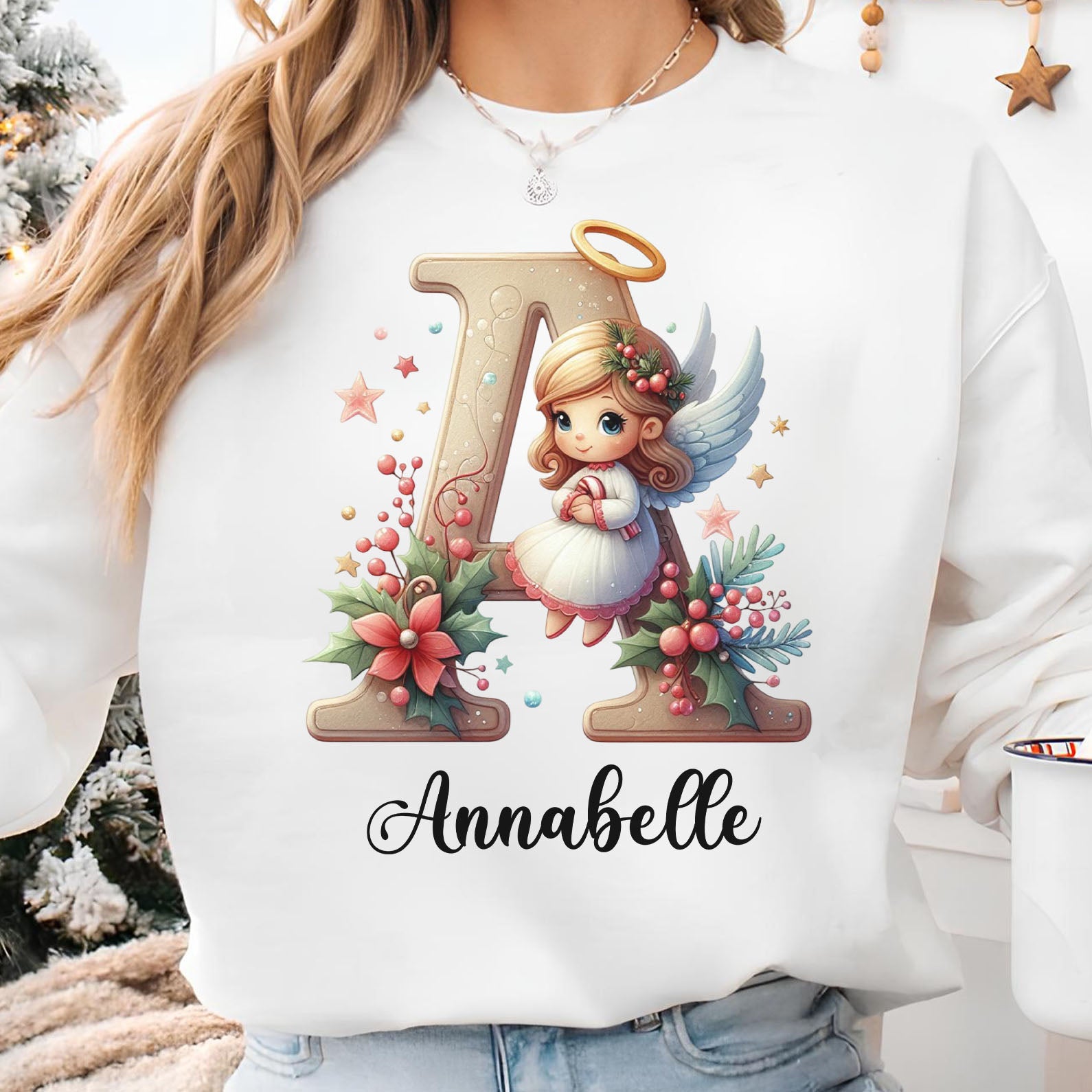 Christmas Custom Name Sweatshirt, Custom Family Christmas Shirt, Personalized Christmas Couple Tee, Christmas Group T-Shirt 683387