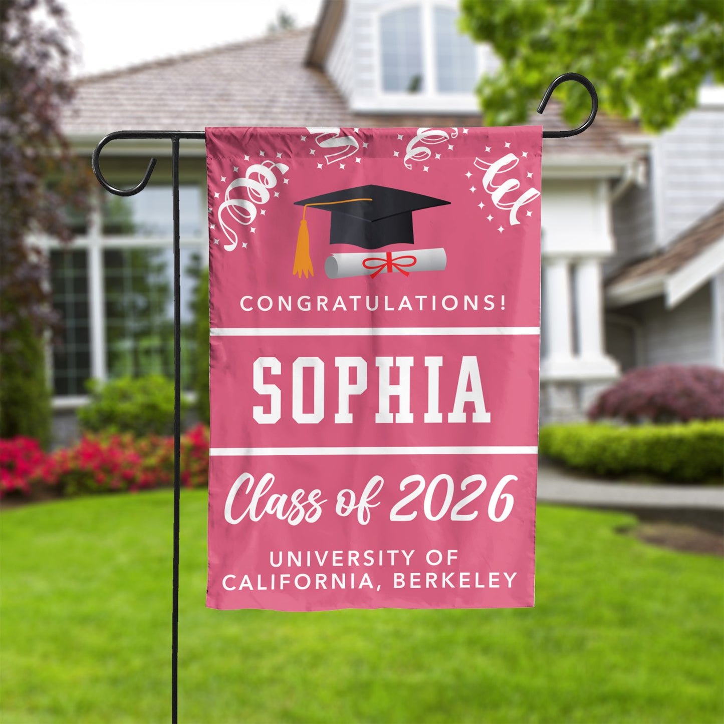 Congratulations Graduate - Graduation gift 2026 - Senior 2026 - Class Of 2026 - Personalized Graduation Garden Flag C727