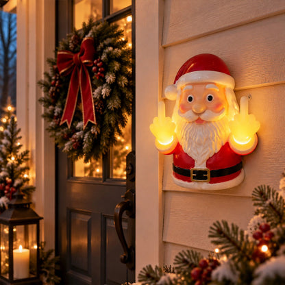 Funny Middle Finger Light Up Wall Lamp, Santa Reindeer Ghost LED Night Light, Christmas Halloween Decor 686662 WFD