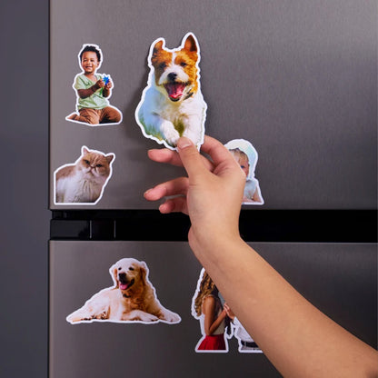 Custom Shaped Fridge Magnet Photo Prints | Personalized Family, Couple, Pet, Dog, Cat Fridge Magnets 683928
