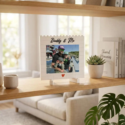 Personalized Photo Building Brick Blocks for Dad, Custom Daddy Building Block Keepsake, Father's Day Gift 685038