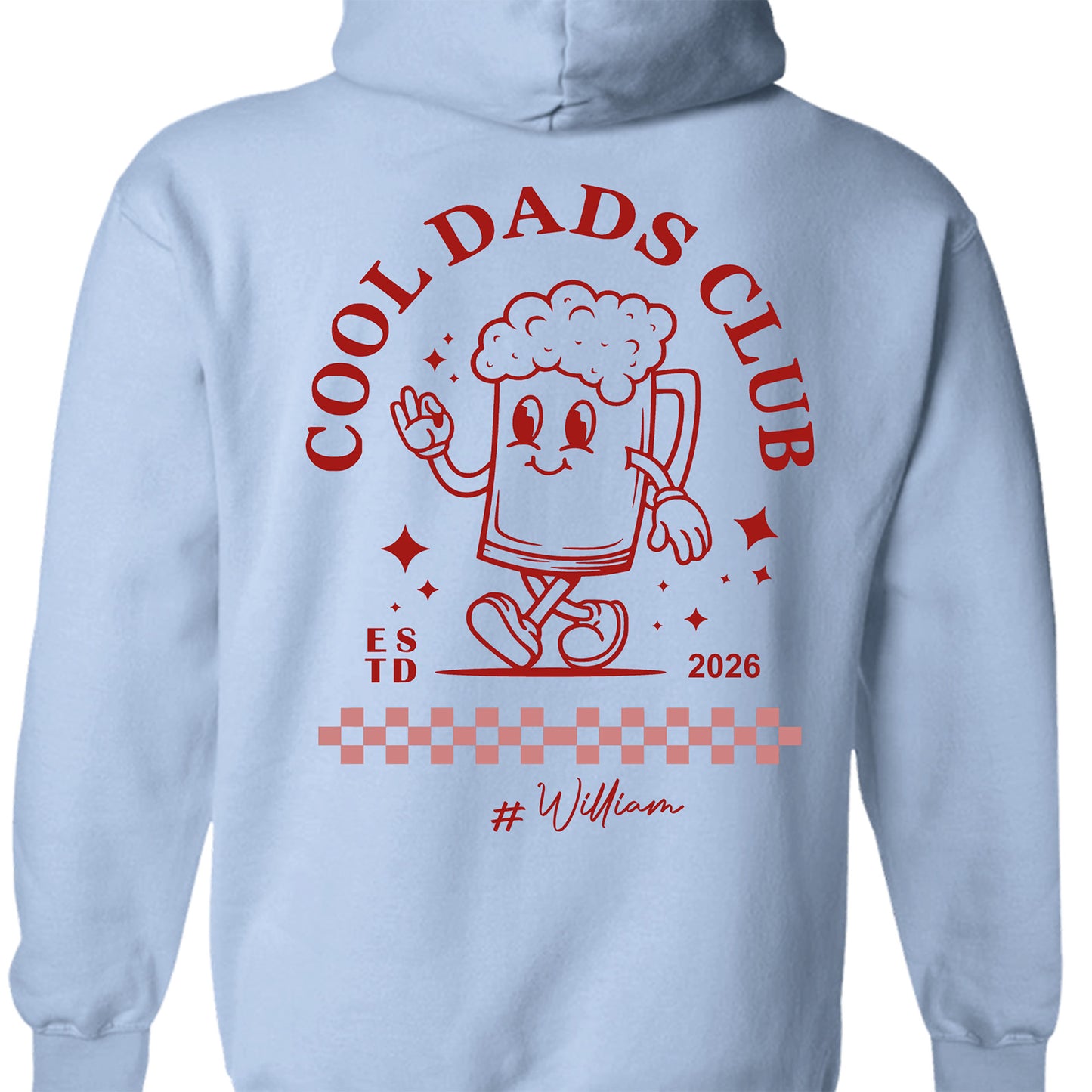 Personalized Funny Cool Dads Club Backside Shirt, Custom Name Bright Tee, Father's Day Gift 684871